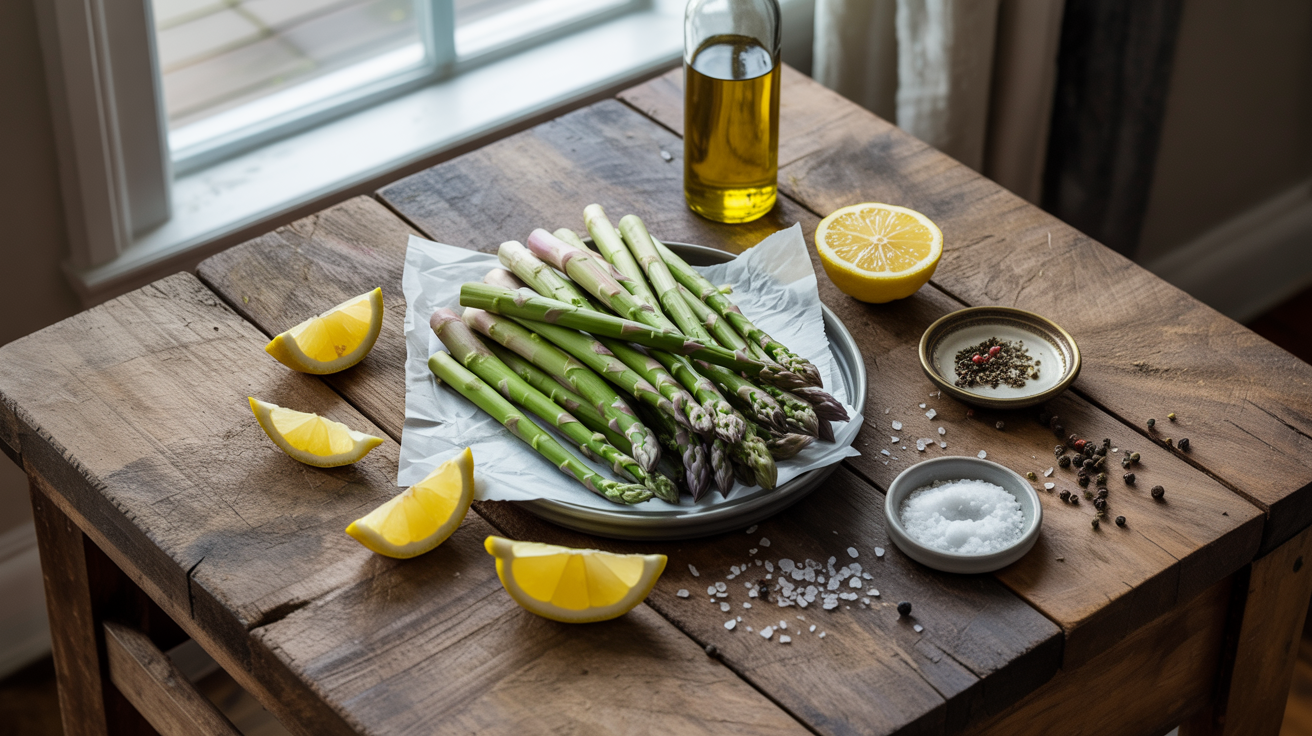 Air Fryer Asparagus Recipe - Crispy in 10 Minutes ingredients