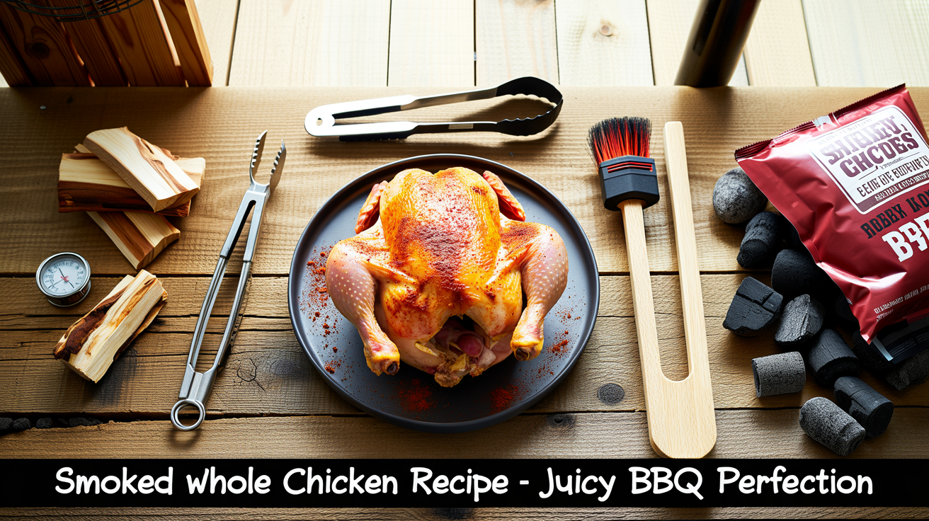 Smoked Whole Chicken Recipe - Juicy BBQ Perfection ingredients