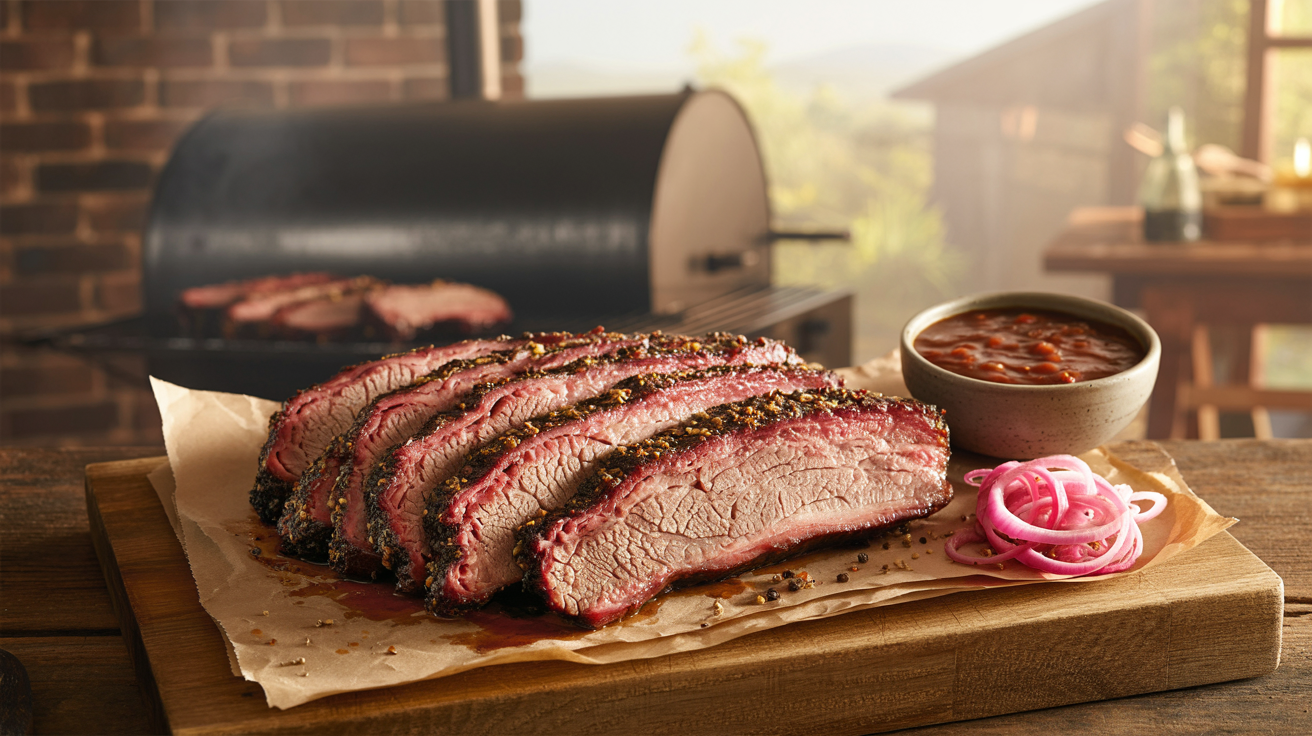Smoked Beef Brisket Recipe: Low and Slow BBQ Perfection plated