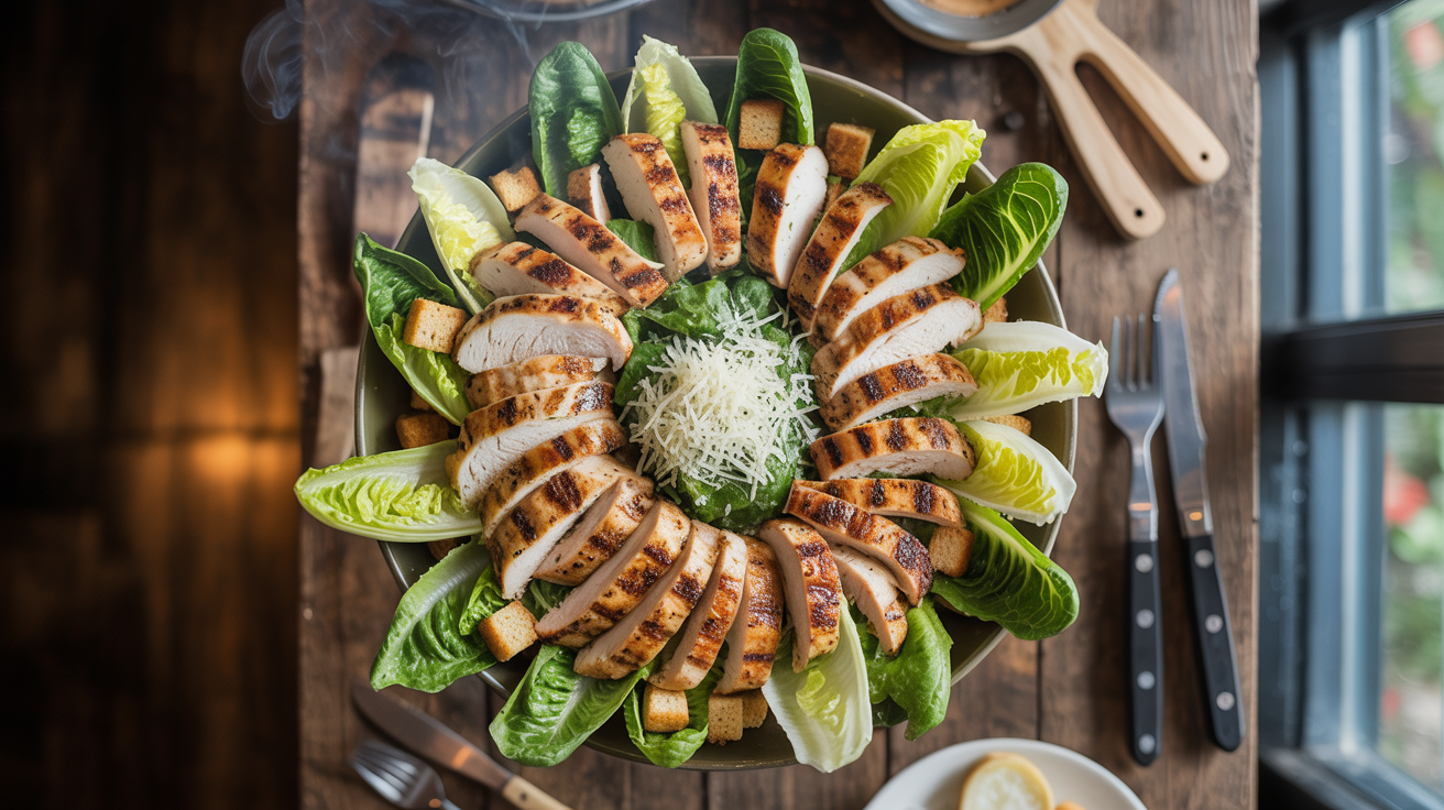 Grilled Chicken Caesar Salad Recipe - Pitmaster Guide