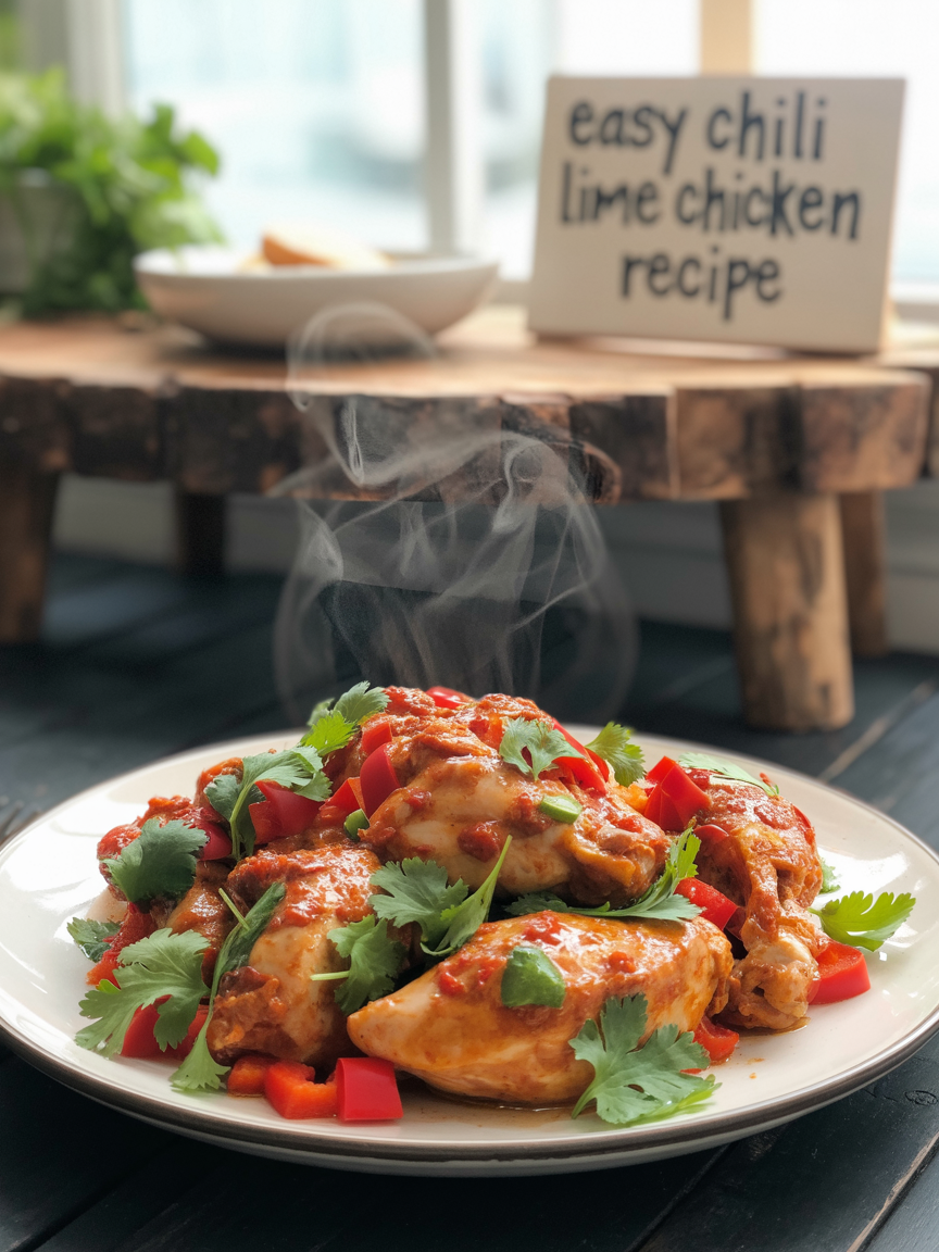 Easy Chili Lime Chicken Recipe - Ready in 30 Minutes closeup detail