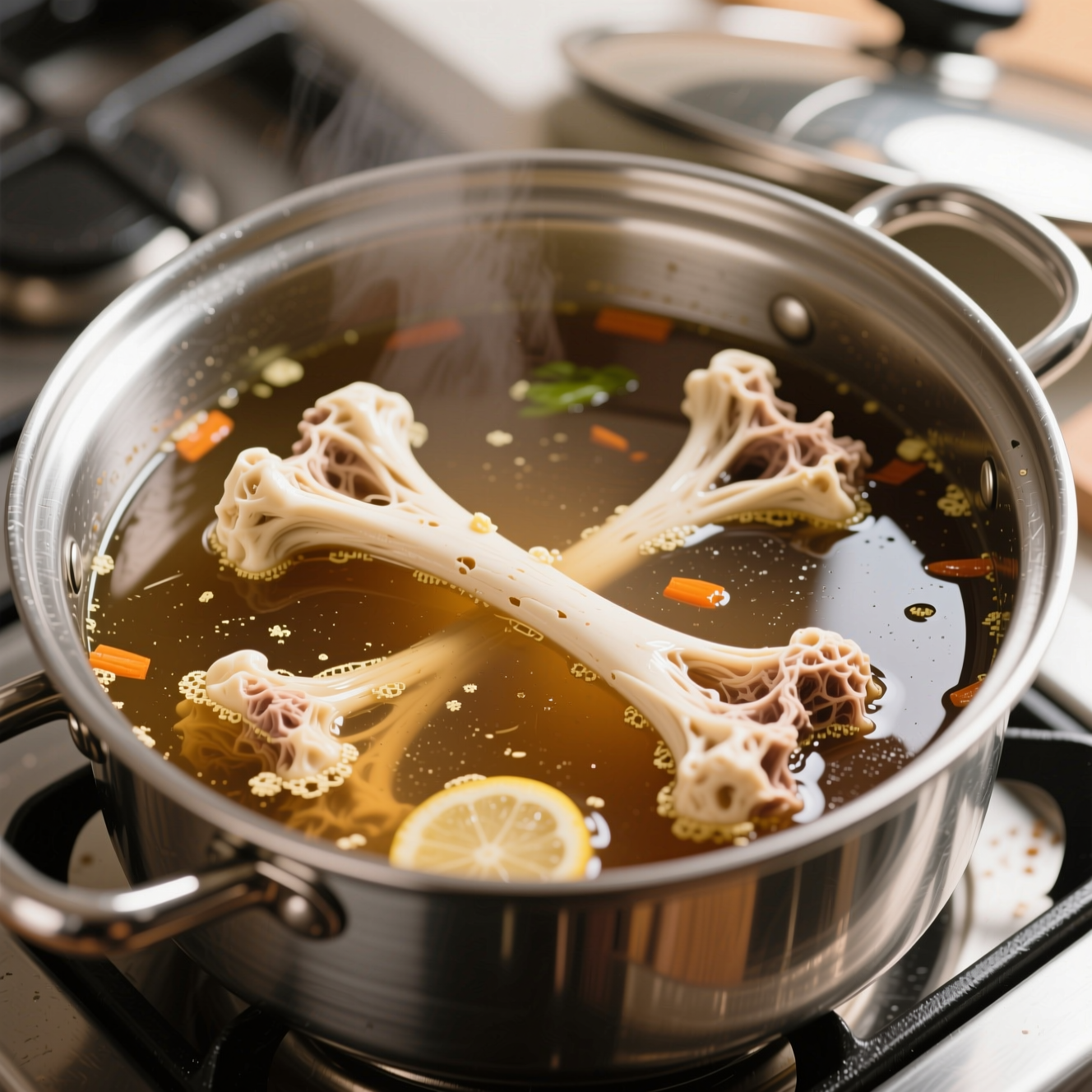 How to Make Bone Broth, related to bone broth, photorealisti