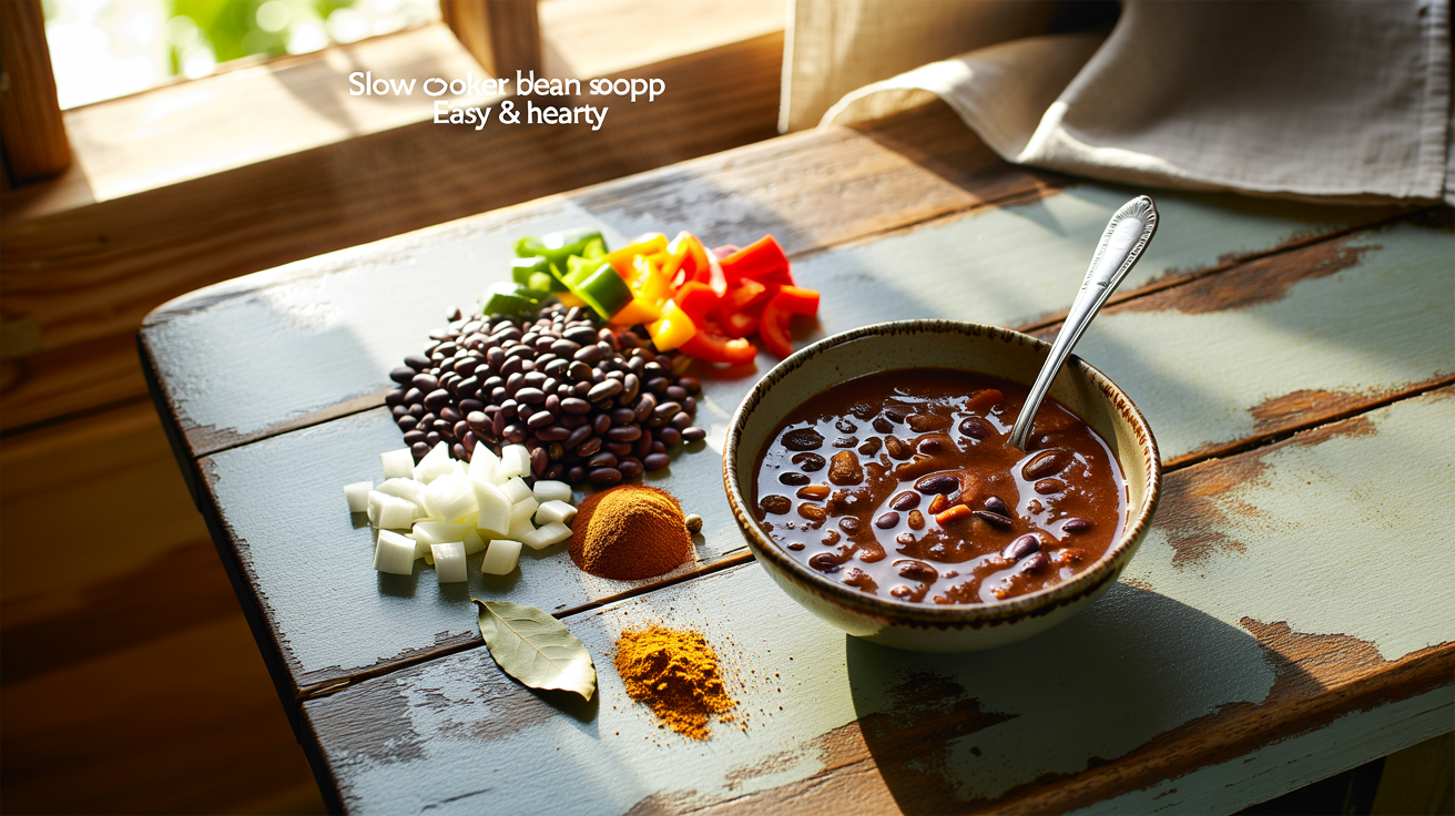 Slow Cooker Black Bean Soup Recipe (Easy & Hearty) ingredients