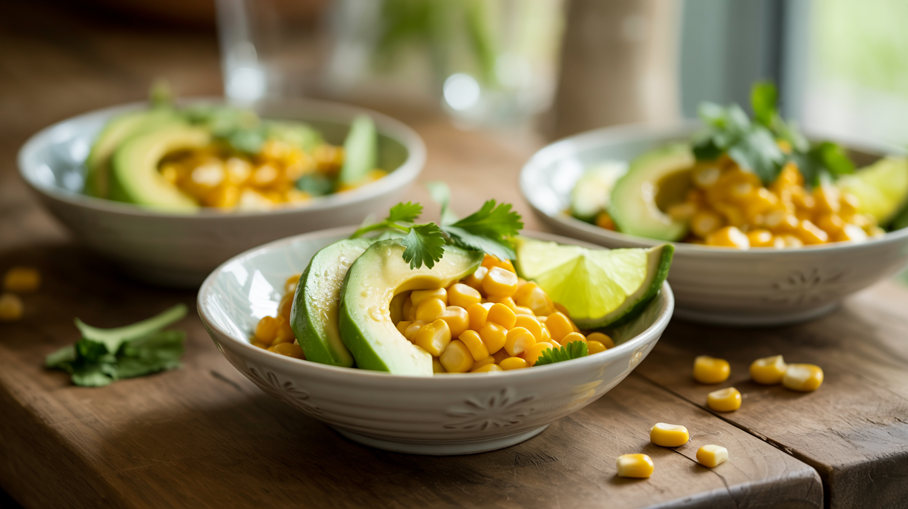 Corn Avocado Salad Recipe - Fresh Summer Side Dish plated