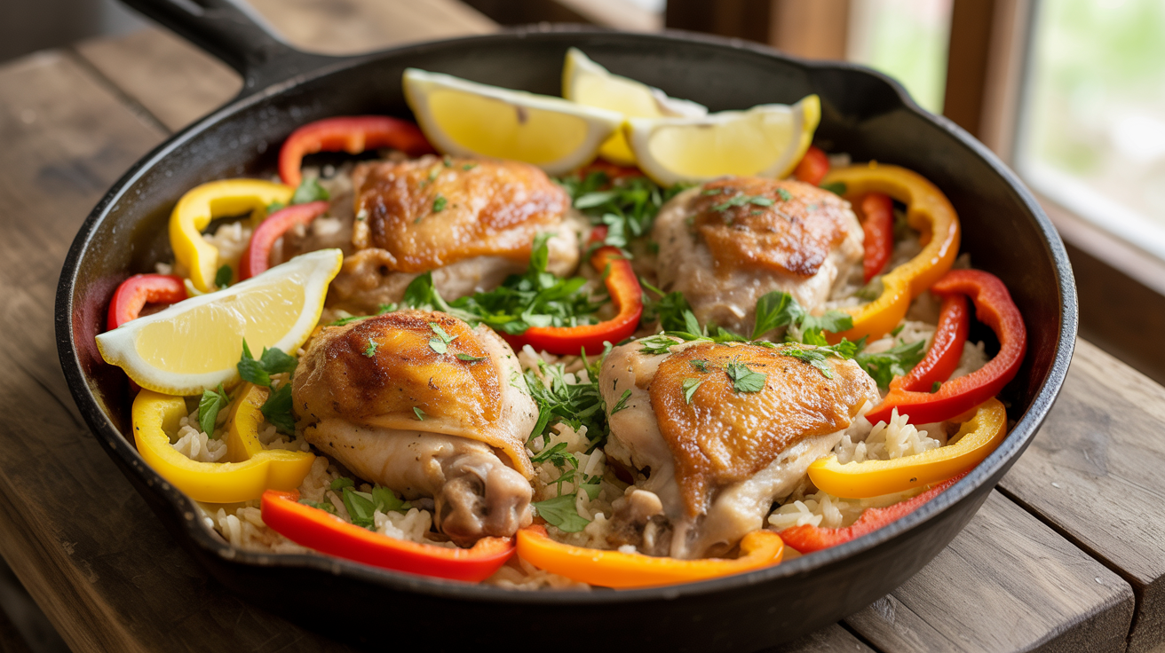 One Pot Chicken and Rice Recipe - Easy 30-Minute Meal