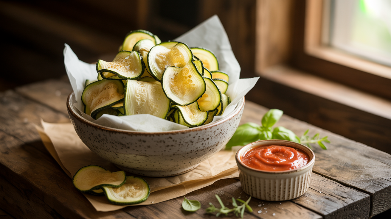 Air Fryer Zucchini Chips - Crispy & Healthy Snack