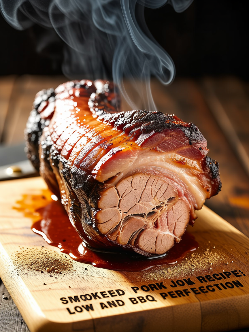 Smoked Pork Jowl Recipe: Low and Slow BBQ Perfection closeup detail