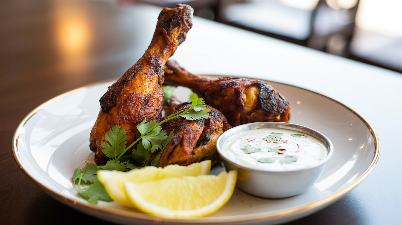Best Tandoori Chicken Recipe - Bold & Smoky Flavor plated