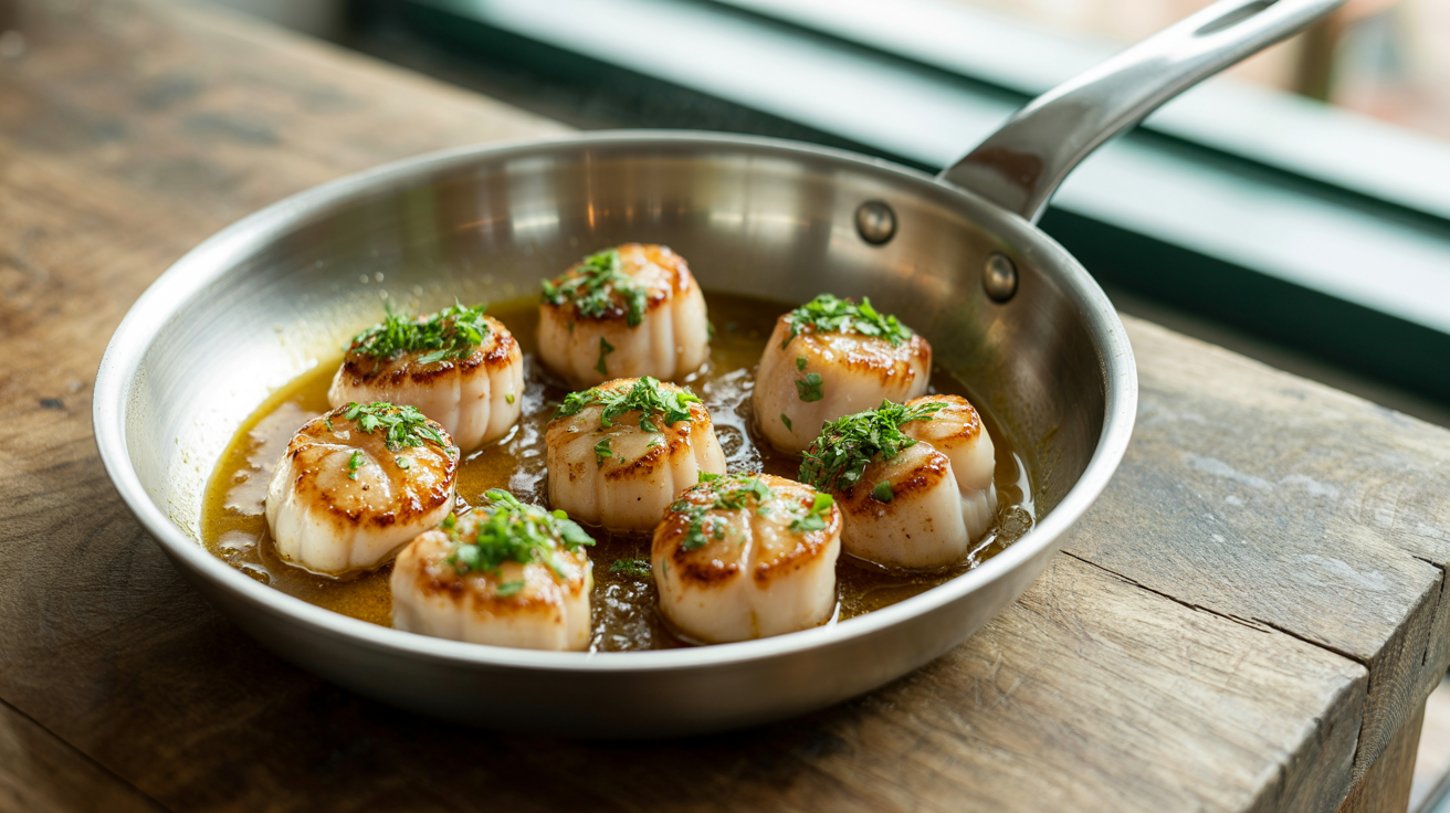 Brown Butter Scallops Recipe - Restaurant Quality in Minutes