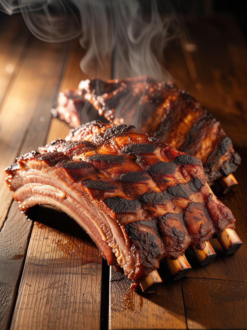 Smoked Country Style Ribs Recipe - Low and Slow BBQ closeup detail