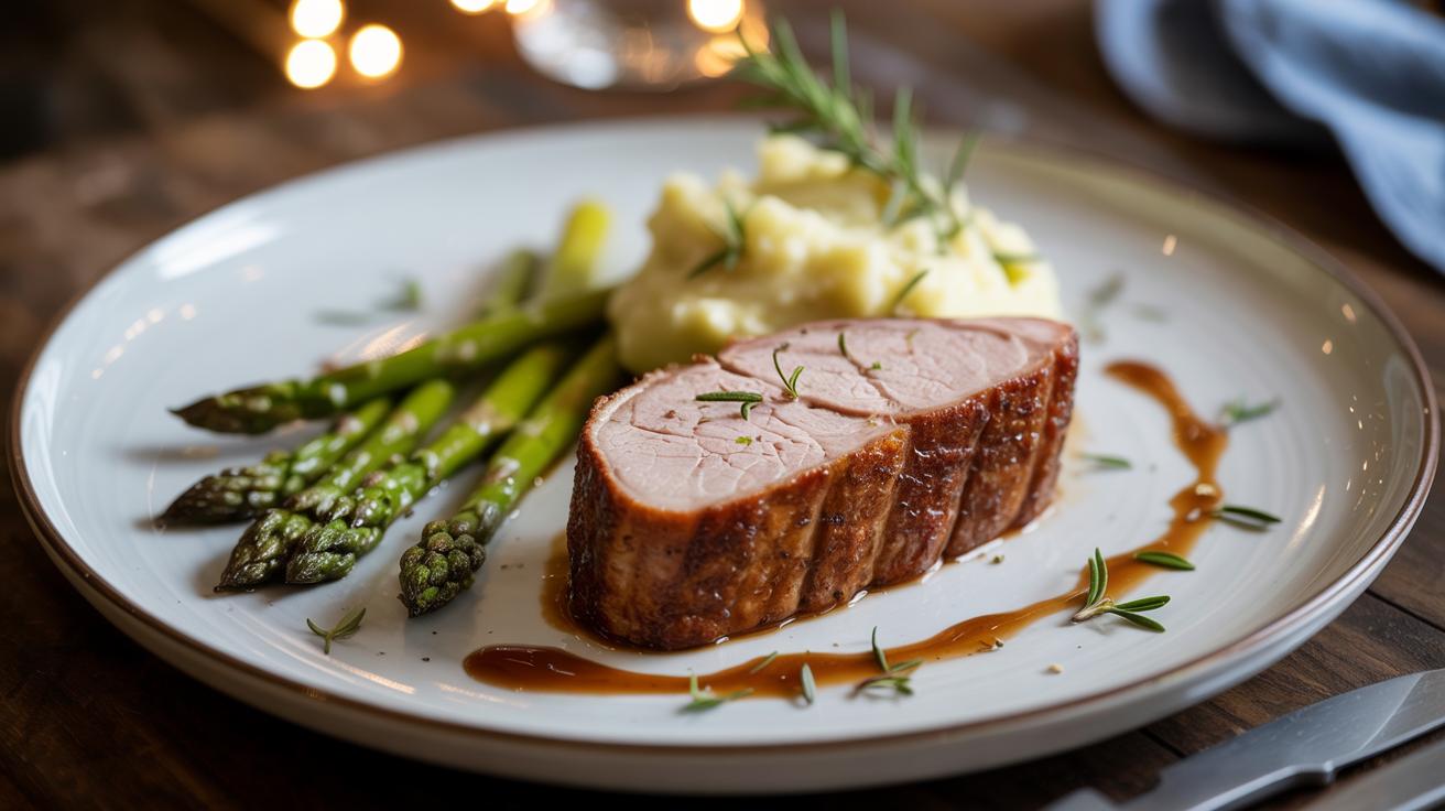 Air Fryer Pork Tenderloin - Juicy in 30 Minutes plated