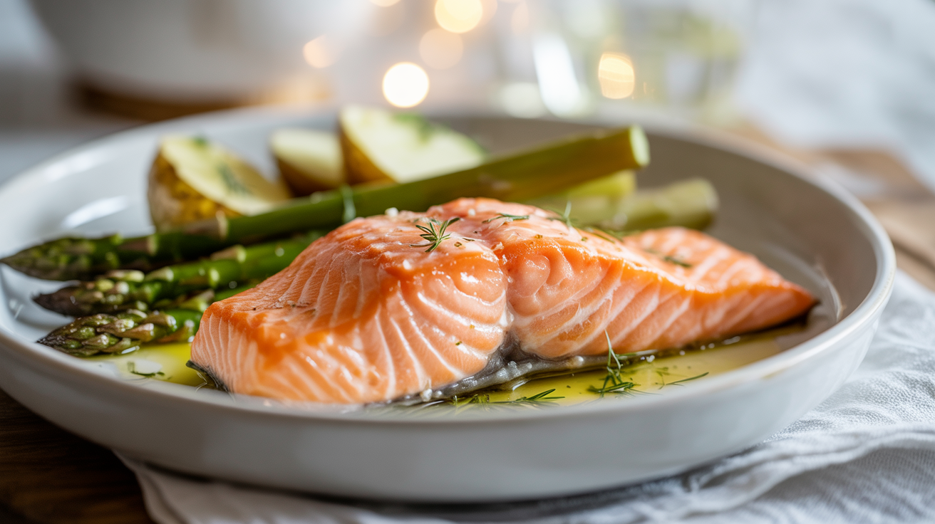 Air Fryer Salmon Recipe: Perfectly Flaky in 12 Minutes plated
