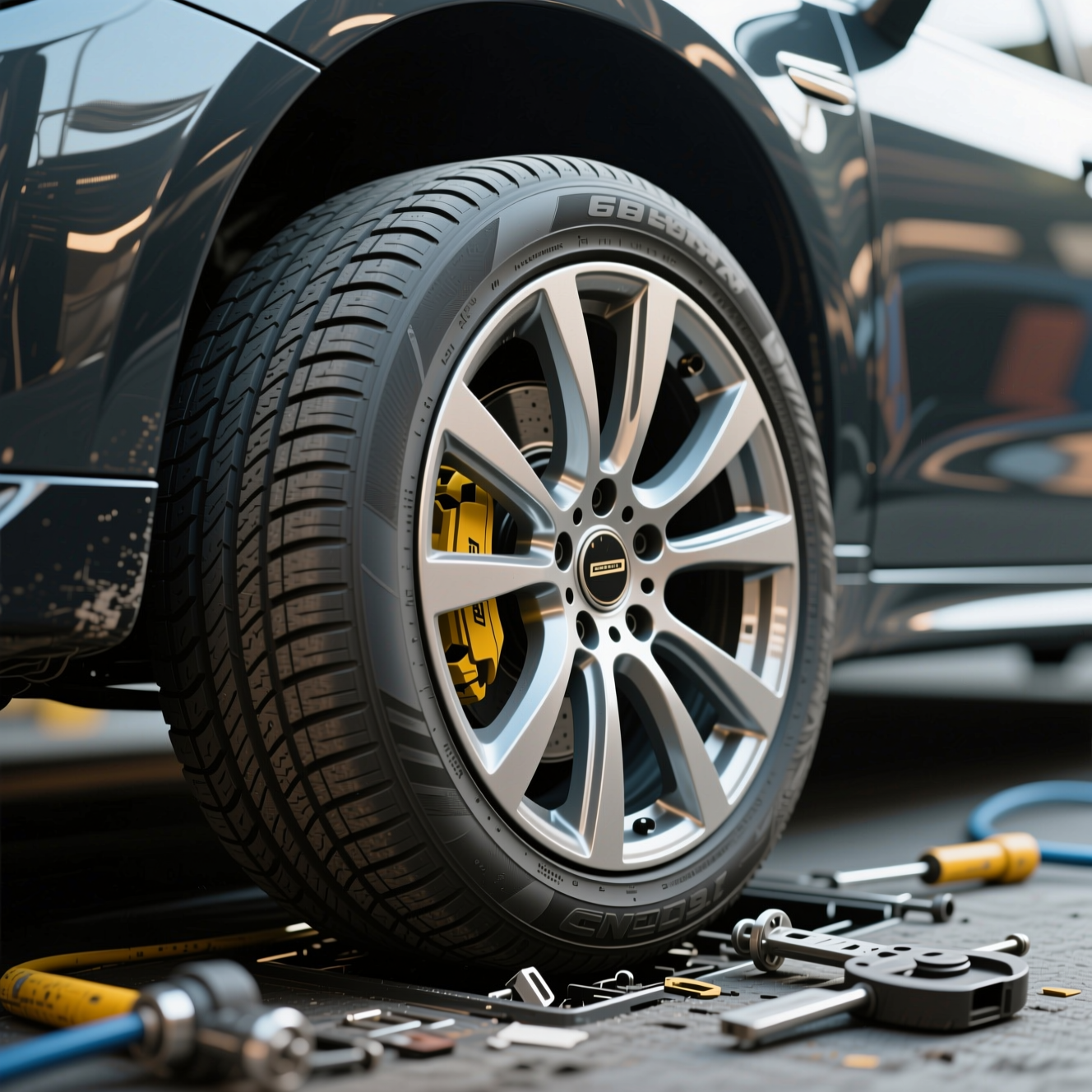 When to Replace Your Car Tires, related to car tires, photorealistic, high quali