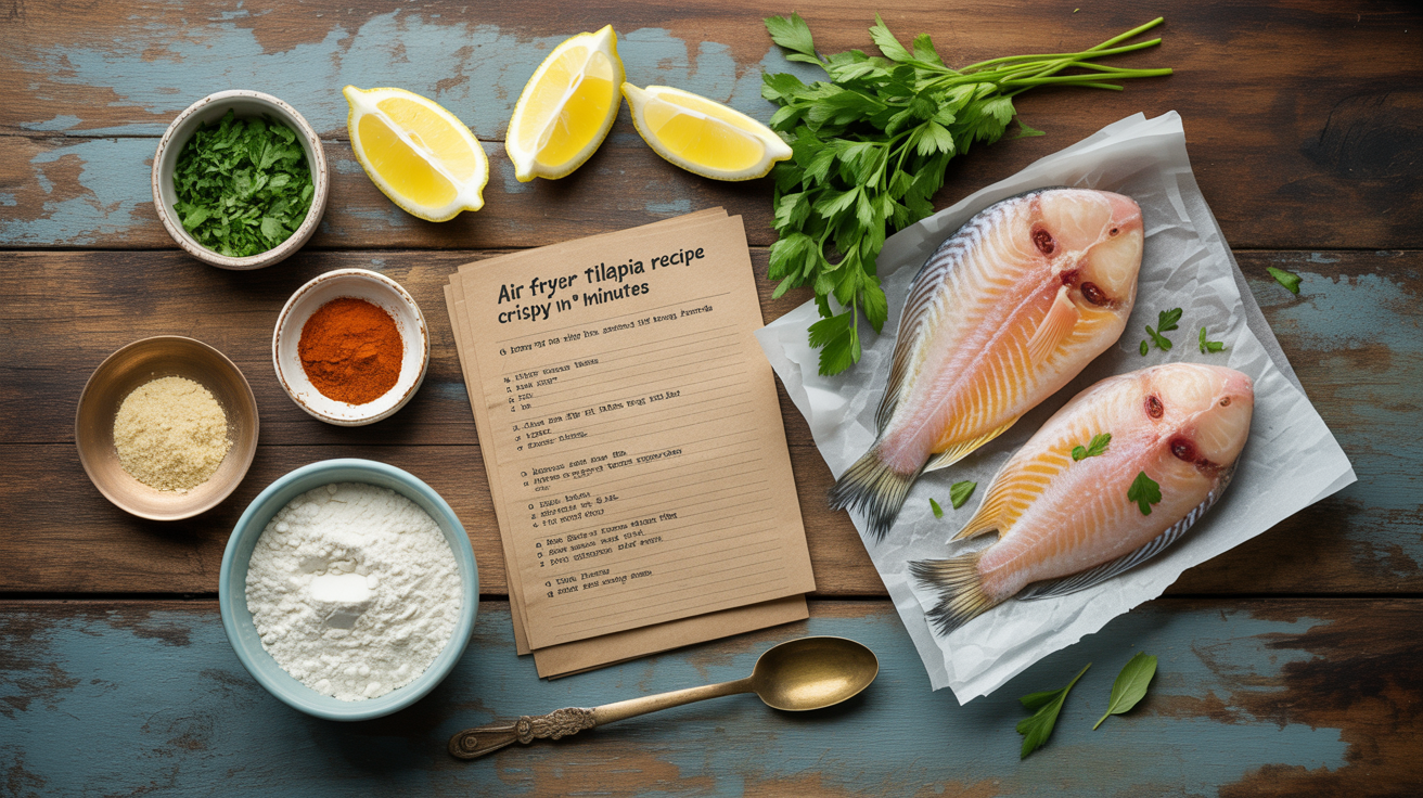 Air Fryer Tilapia Recipe - Crispy in 15 Minutes ingredients