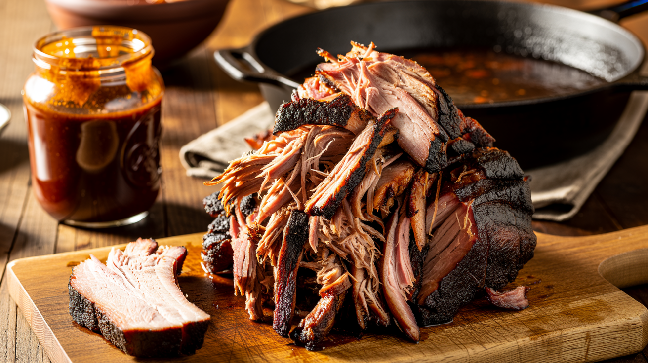 Smoked Pork Picnic Recipe: Low and Slow Perfection plated