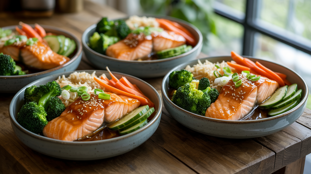 Honey Glazed Salmon Bowl Recipe - Easy 30-Minute Dinner