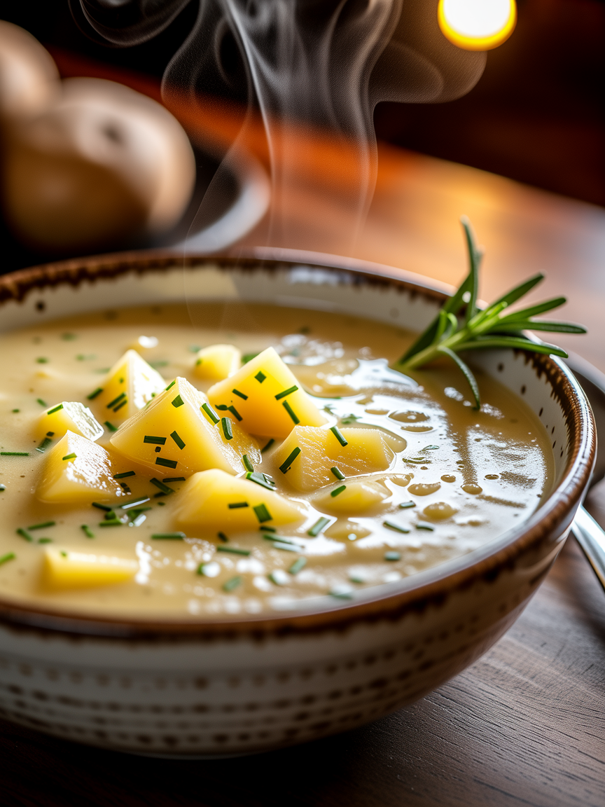 Best Slow Cooker Potato Soup Recipe (Easy & Creamy) closeup detail
