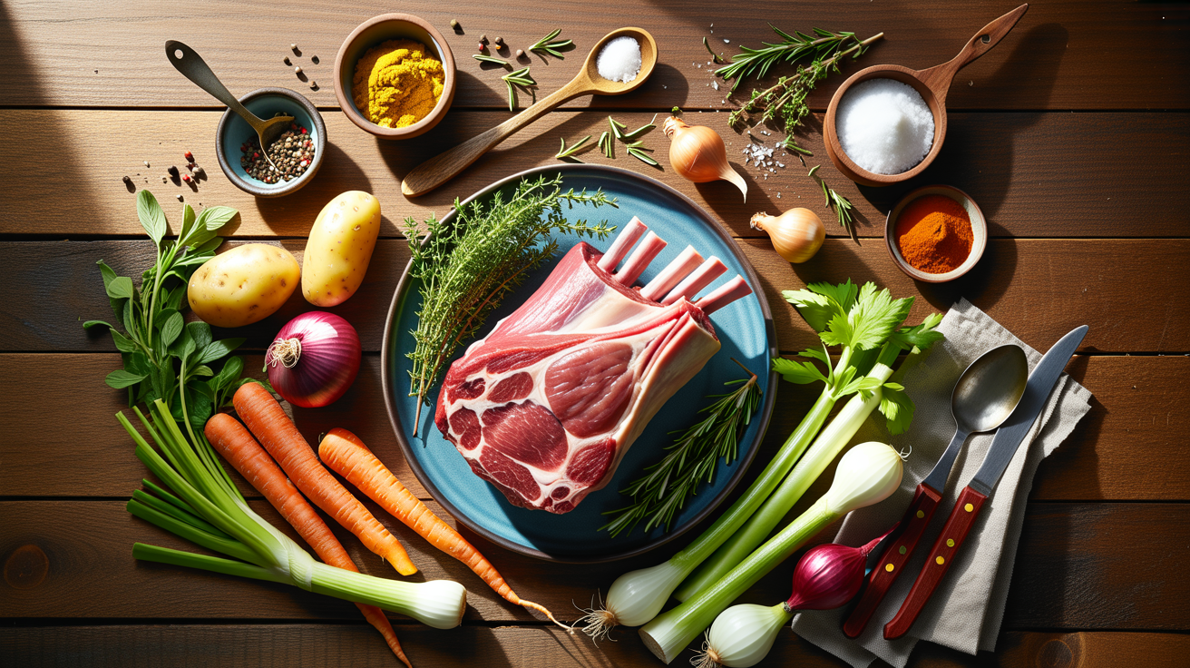 Slow Cooker Lamb Stew Recipe - Hearty and Tender ingredients
