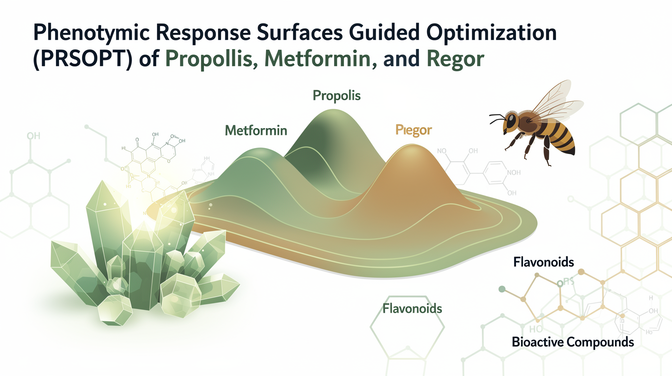 Phenotypic Response Surfaces-Guided Optimization (PRS-OPT) of Propolis-Metformin-Regorafenib Combination Therapy for MASLD-Associated Hepatocellular Carcinoma. scientific illustration