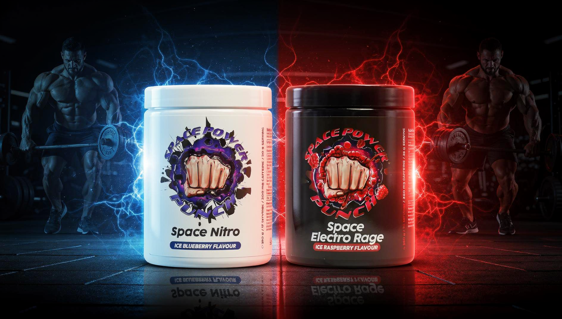 Space Nitro und Space Electro Rage — Pump Booster vs Pre-Workout Booster