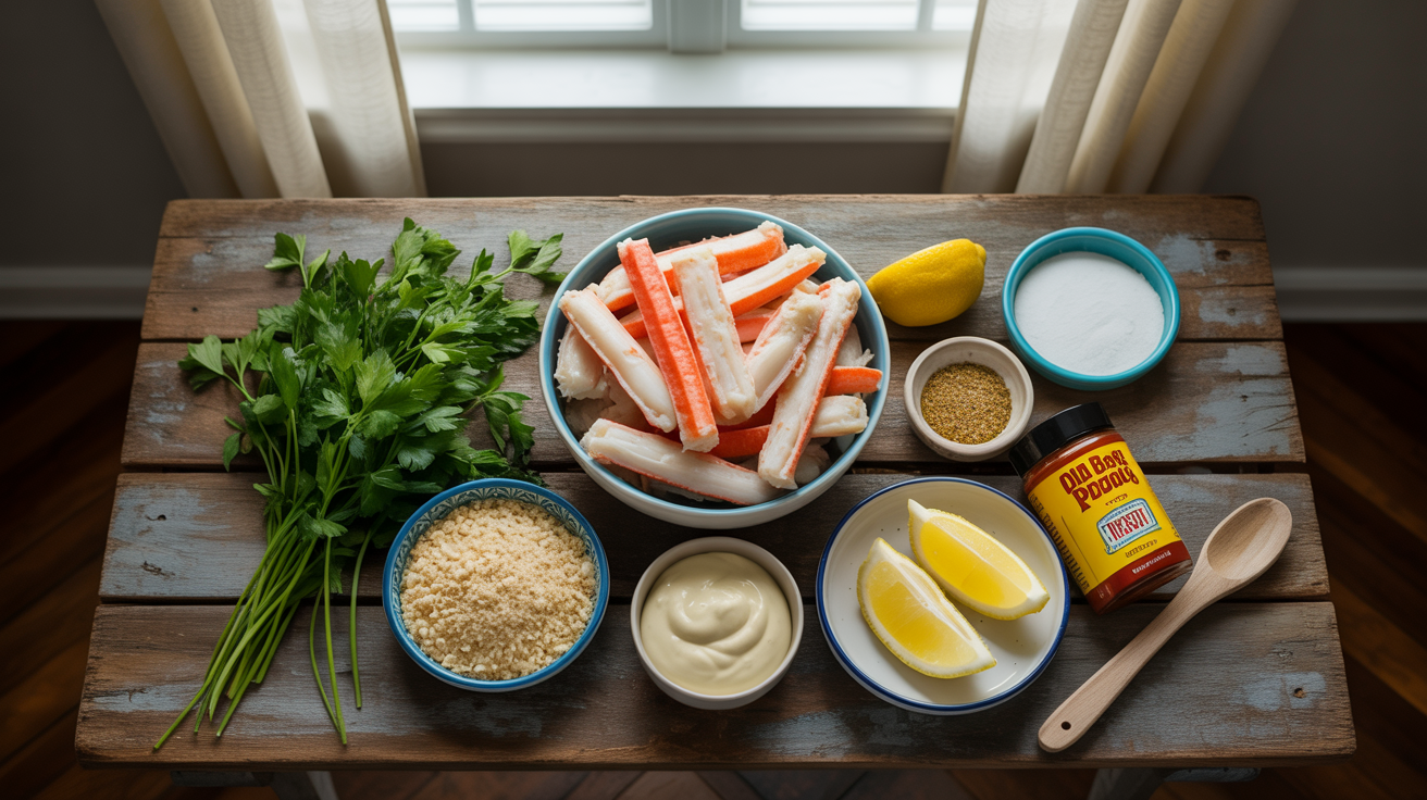 Air Fryer Crab Cakes Recipe - Crispy and Delicious ingredients