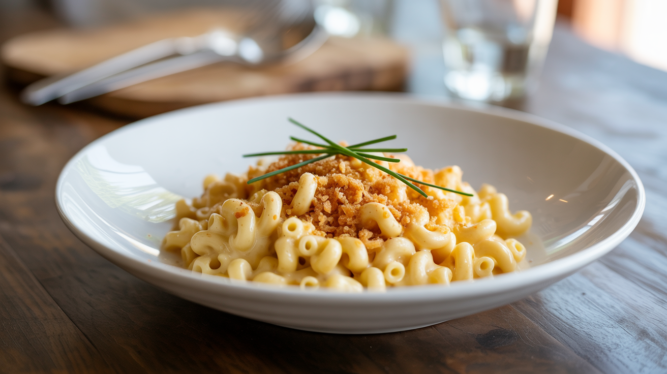 Homemade Mac and Cheese Recipe - Ultimate Creamy Version plated