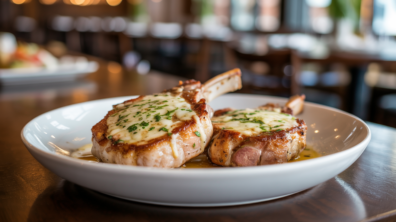 Garlic Parmesan Pork Chops Recipe - Easy & Delicious plated
