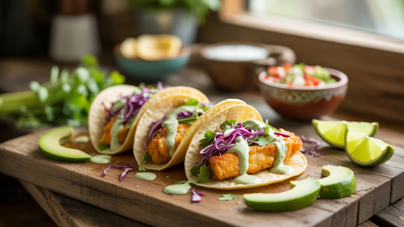Air Fryer Fish Tacos Recipe - Crispy and Delicious