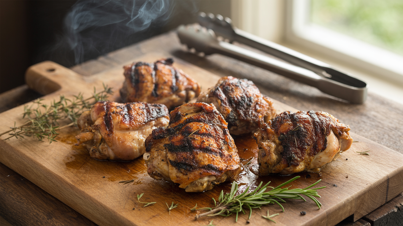 Grilled Chicken Thighs Recipe with Herb Marinade