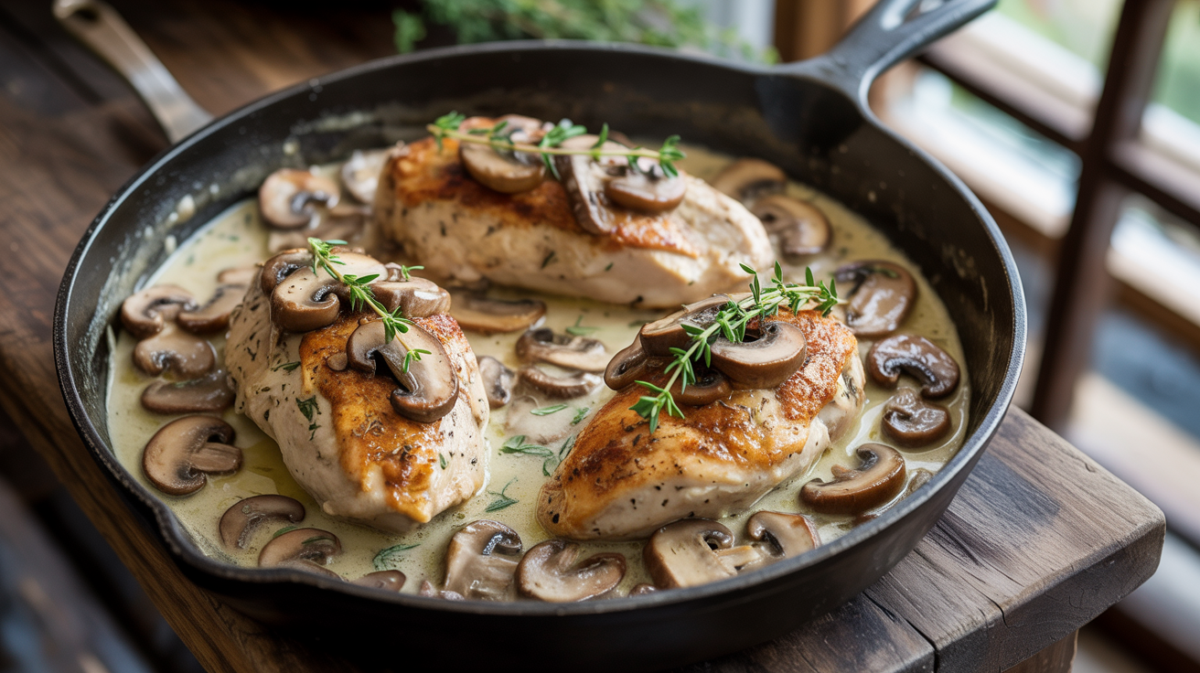 Creamy Mushroom Chicken Recipe - Easy 30-Minute Dinner