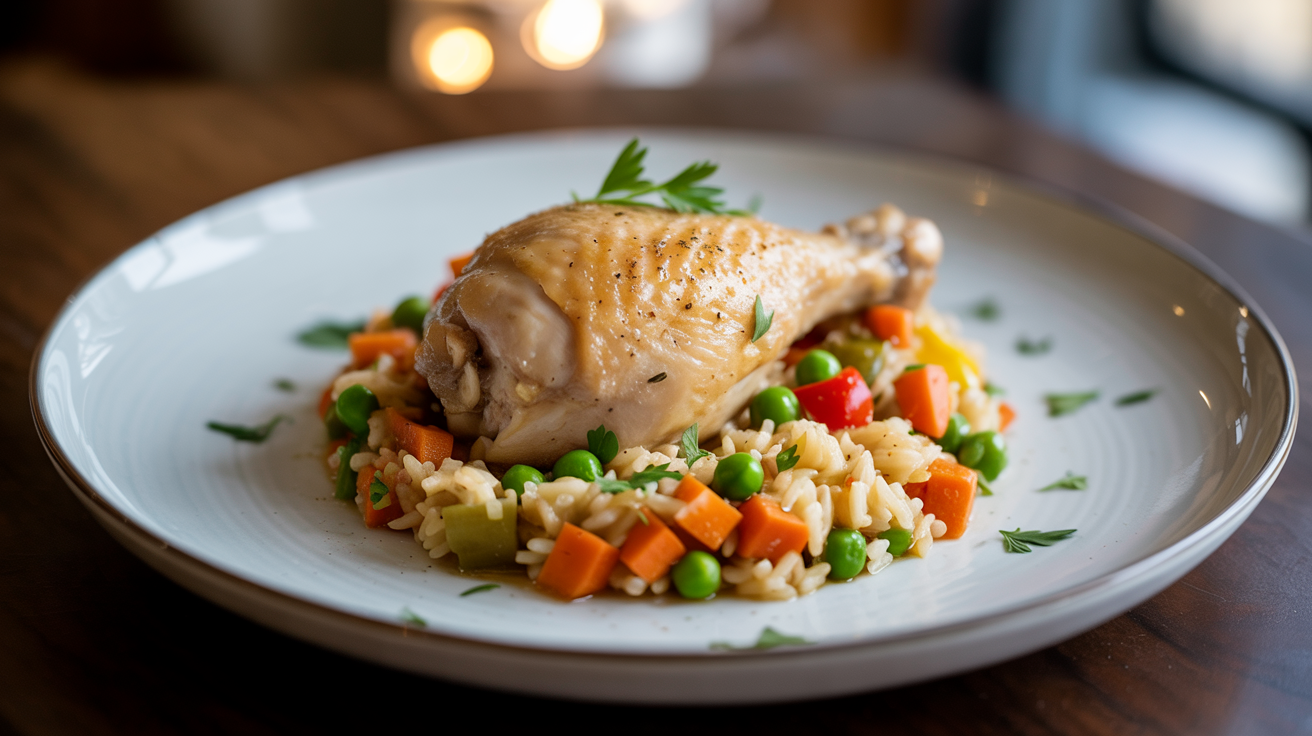 One Pot Chicken and Rice Recipe - Easy 30-Minute Meal plated
