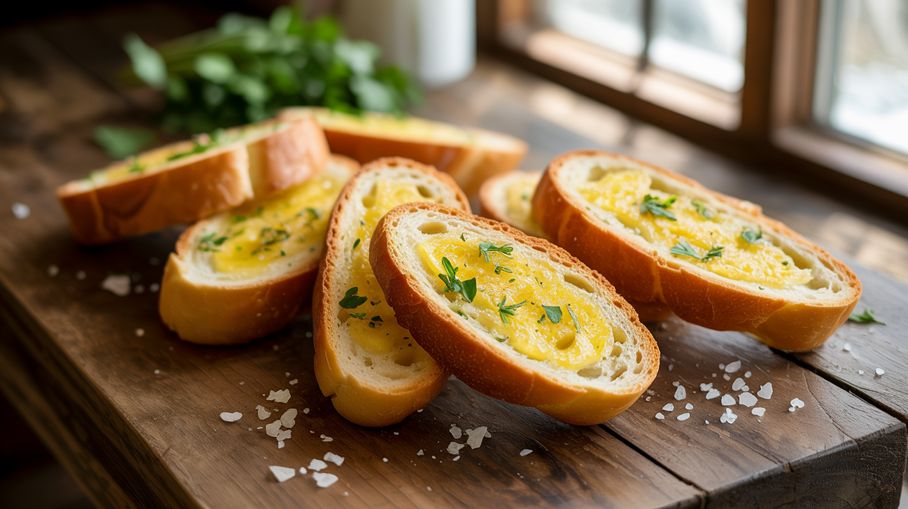 Air Fryer Garlic Bread Recipe - Crispy in 8 Minutes
