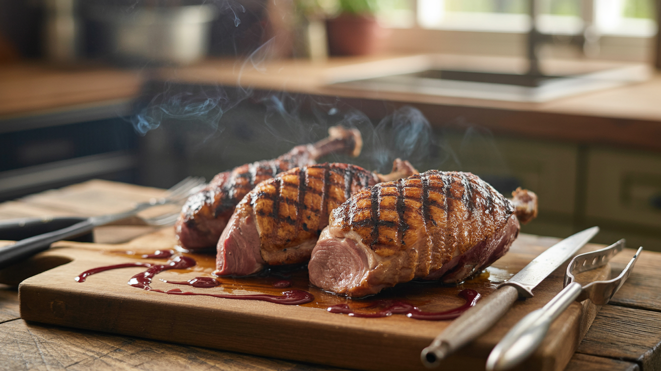 Grilled Duck Breast Recipe with Cherry Sauce - Pitmaster Guide
