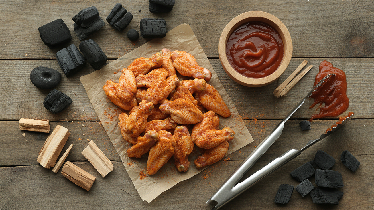 Grilled Buffalo Chicken Wings Recipe - Crispy and Bold ingredients