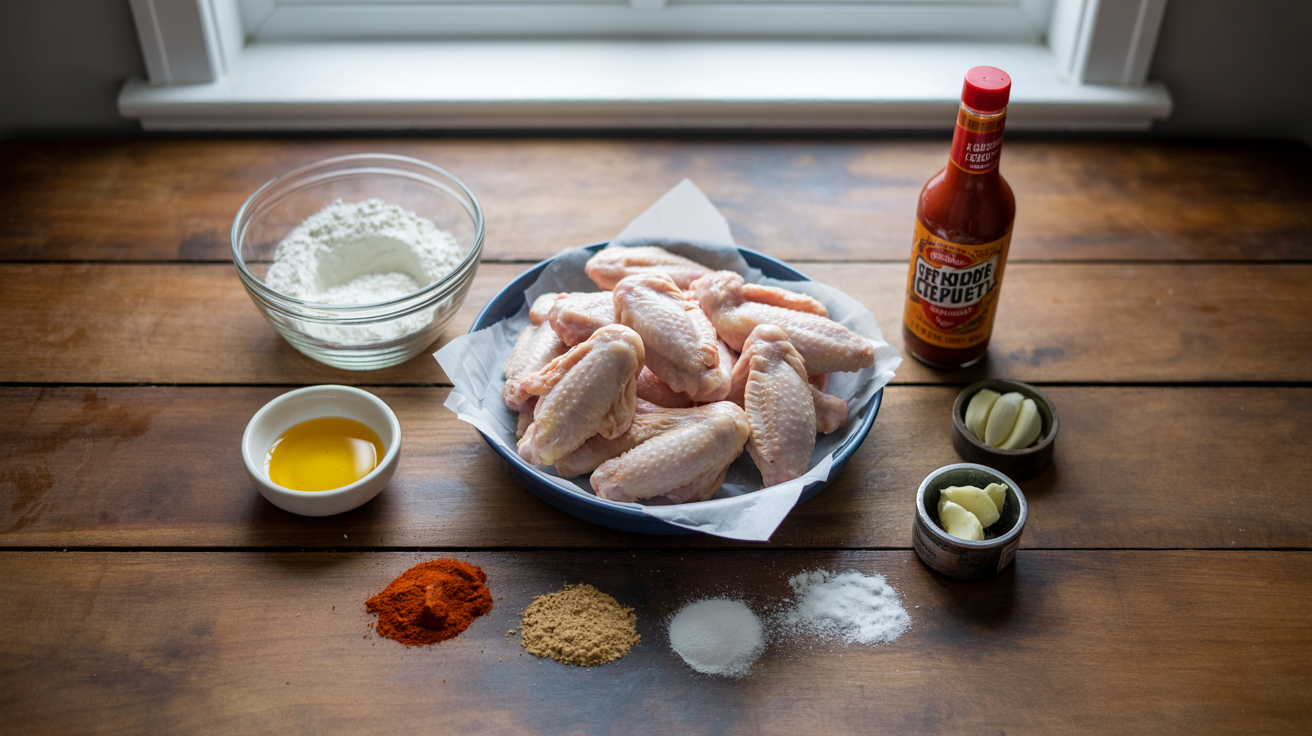 Air Fryer Chicken Wings Recipe (Crispy & Easy) ingredients