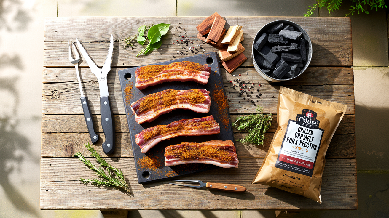 Grilled Pork Belly Recipe: Crispy, Smoky Perfection ingredients