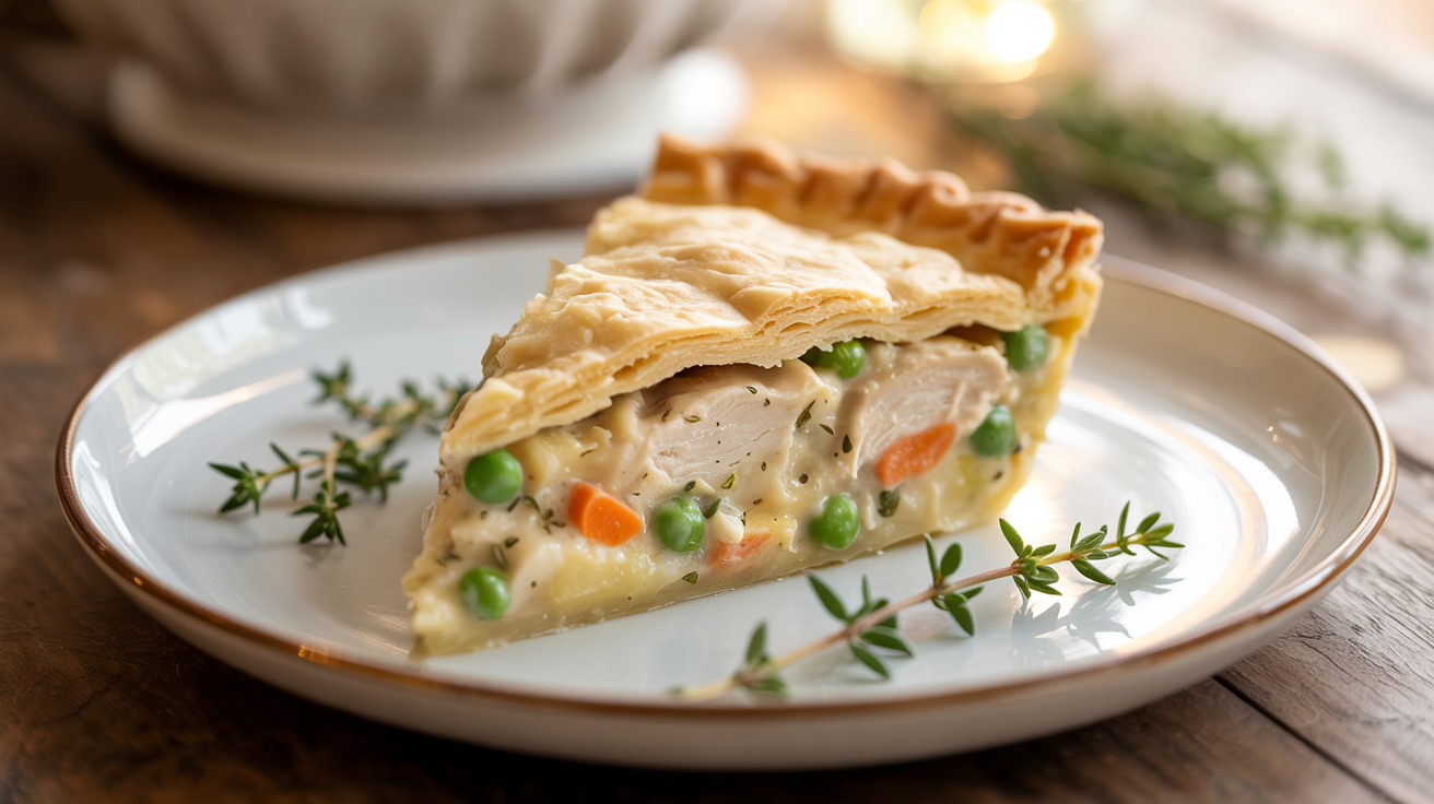 Best Homemade Chicken Pot Pie Recipe - Easy & Delicious plated