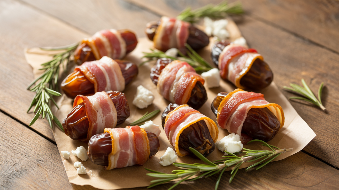 Air Fryer Bacon Wrapped Dates (Easy Appetizer) ingredients