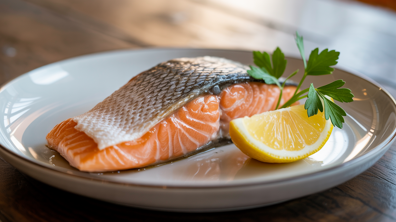 Air Fryer Salmon Recipe: Perfect Fillets in 12 Minutes plated