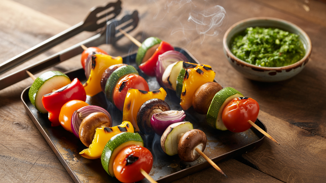 Grilled Vegetable Kabobs Recipe - Bold Fire-Kissed Flavor