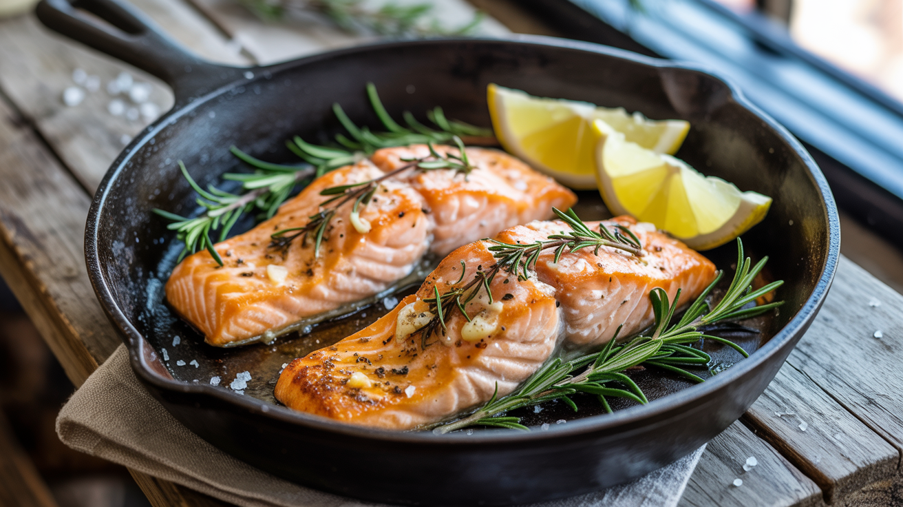 Crispy Garlic Butter Salmon Recipe - Easy 20 Minutes