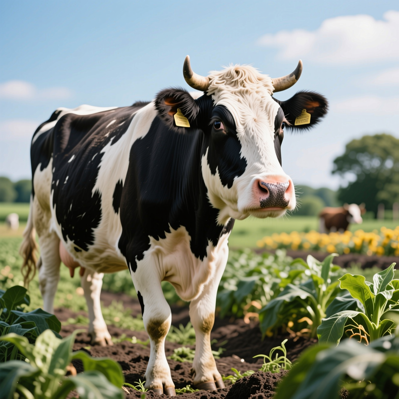 Importance of Cows in Agriculture and Ecosystems, related to cow, photorealistic