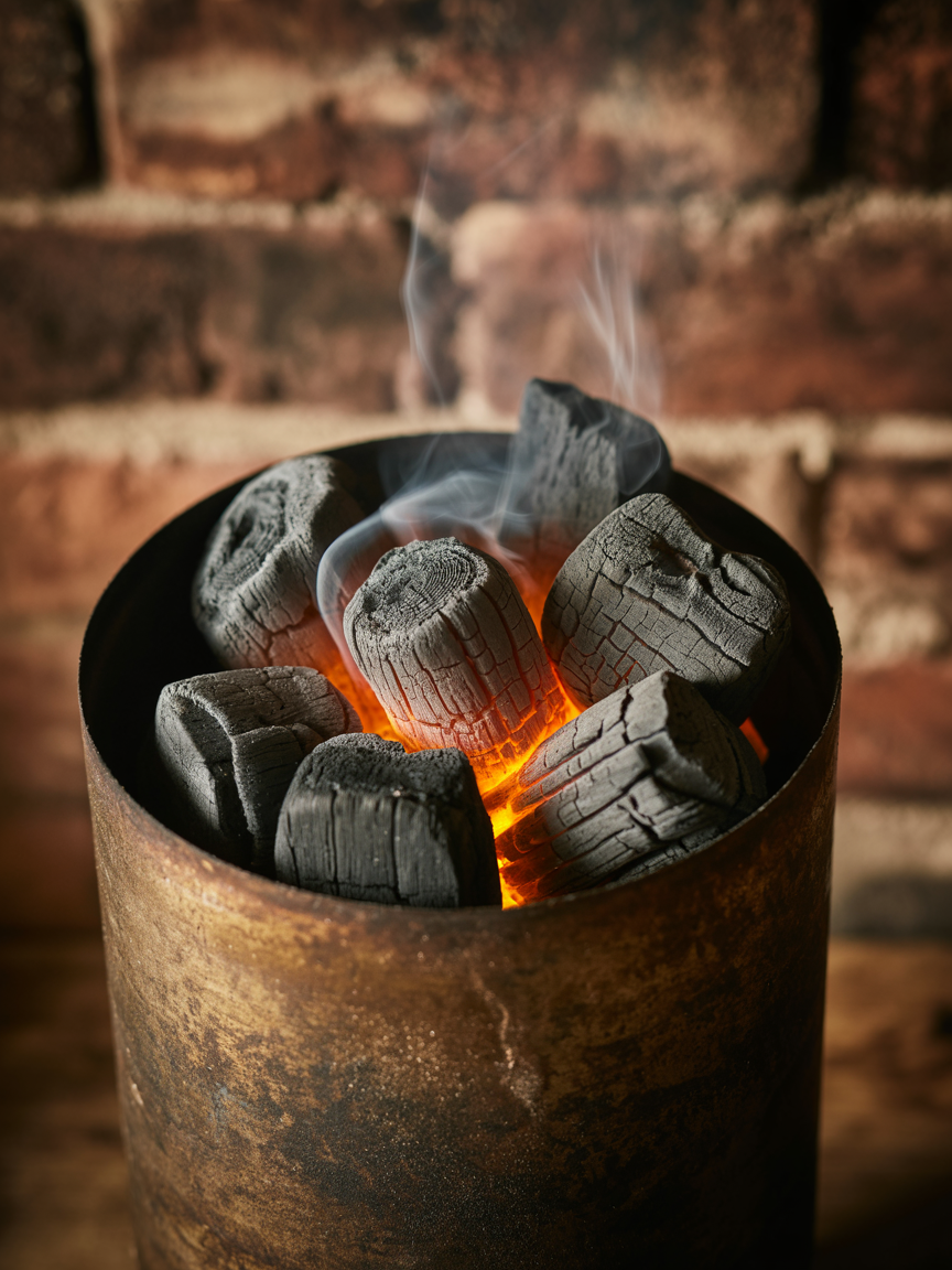 How to Use a Charcoal Chimney Starter Like a Pro closeup detail