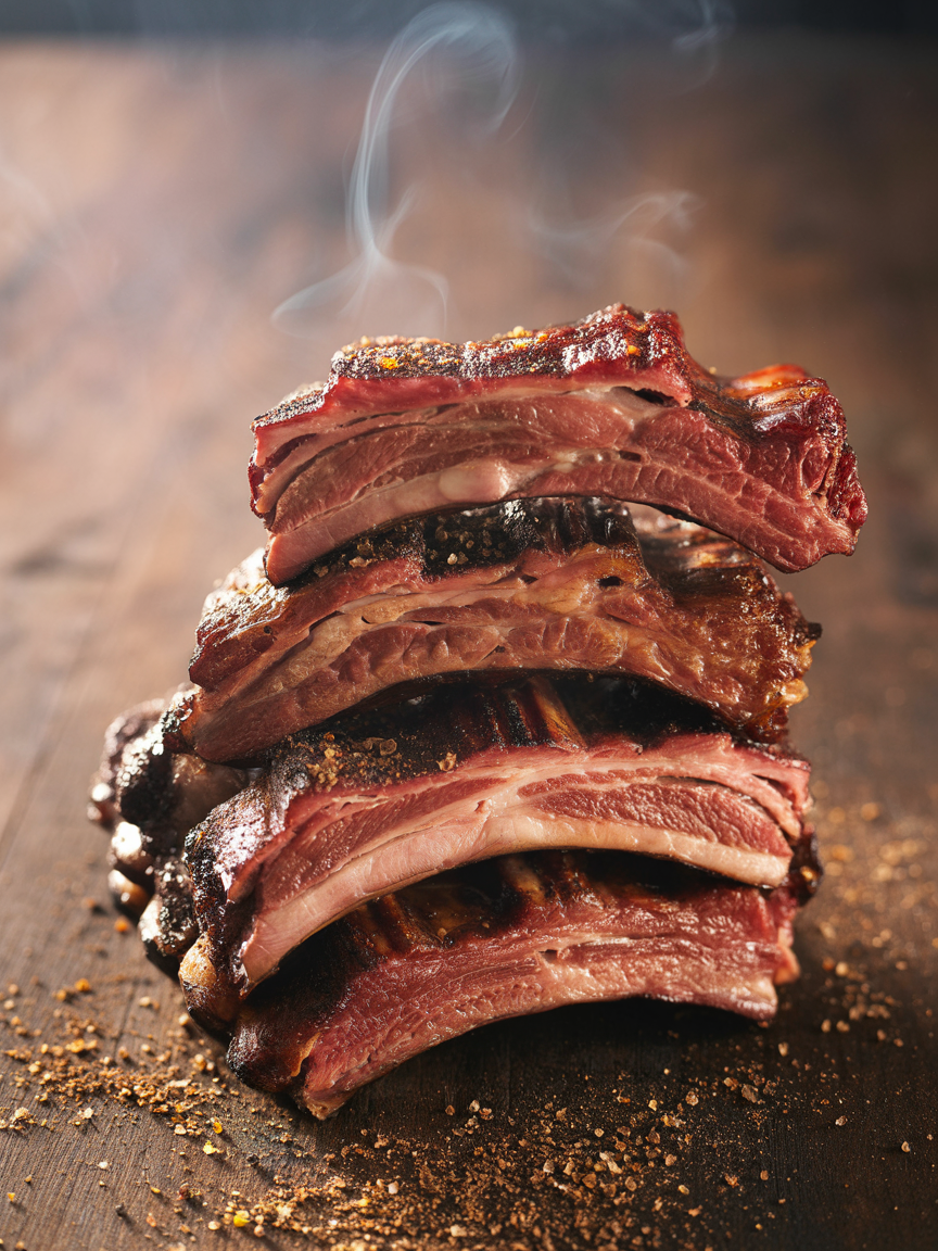 BBQ Beef Ribs Recipe: Low and Slow Smoked Perfection closeup detail