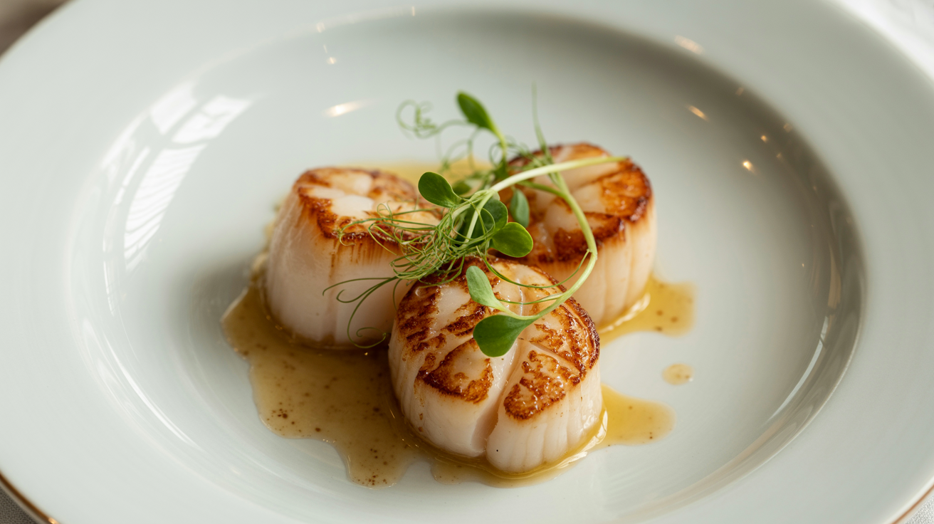 Brown Butter Scallops Recipe - Restaurant Quality in Minutes plated