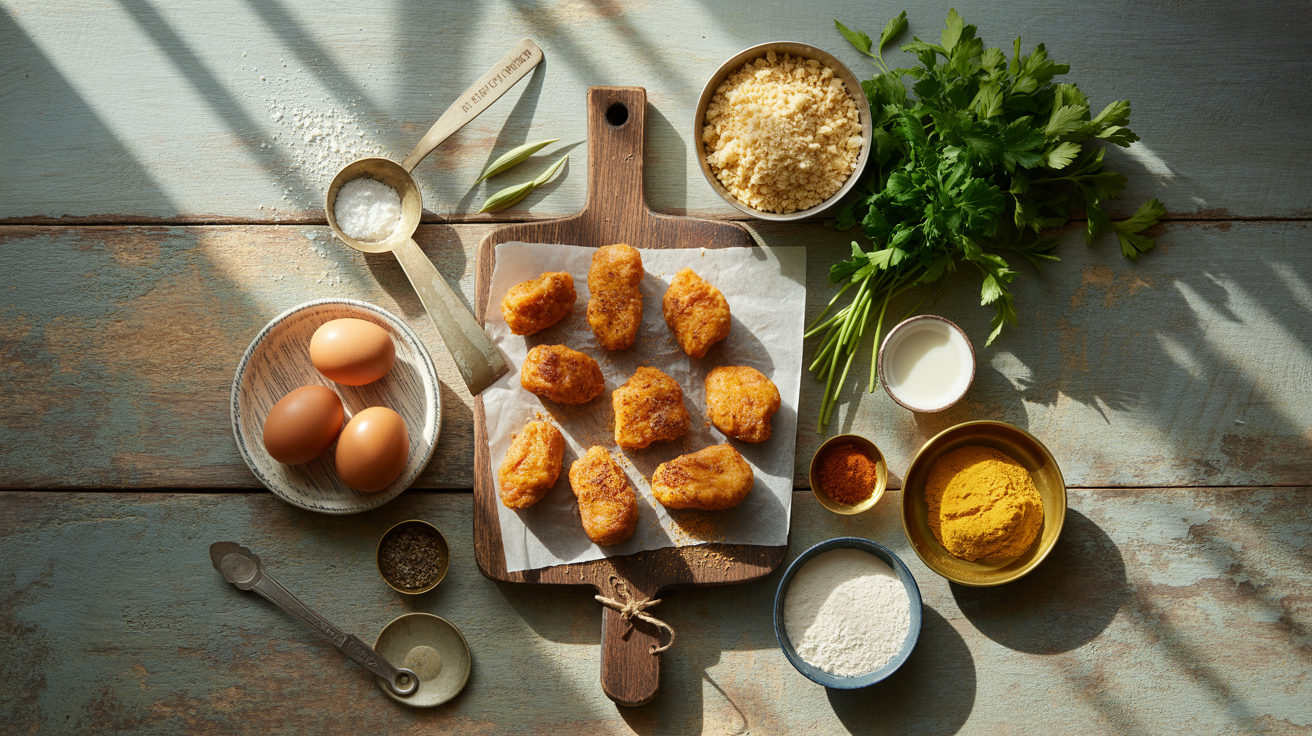 Air Fryer Chicken Nuggets Recipe - Crispy and Easy ingredients