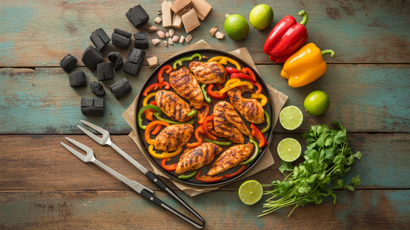 Grilled Chicken Fajitas Recipe - Bold BBQ Flavor ingredients