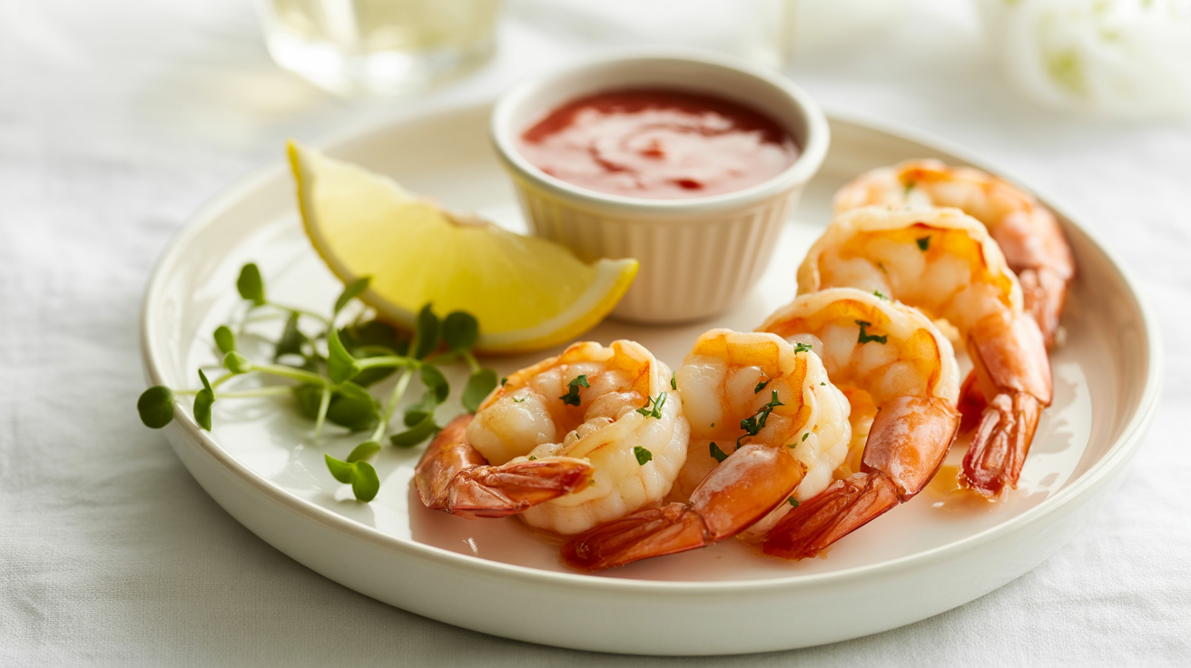 Air Fryer Shrimp Recipe - Crispy & Delicious in 8 Minutes plated