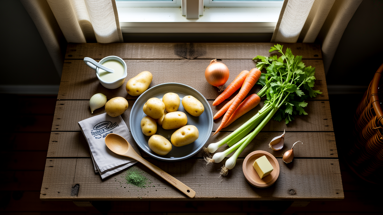 Best Slow Cooker Potato Soup Recipe (Easy & Creamy) ingredients