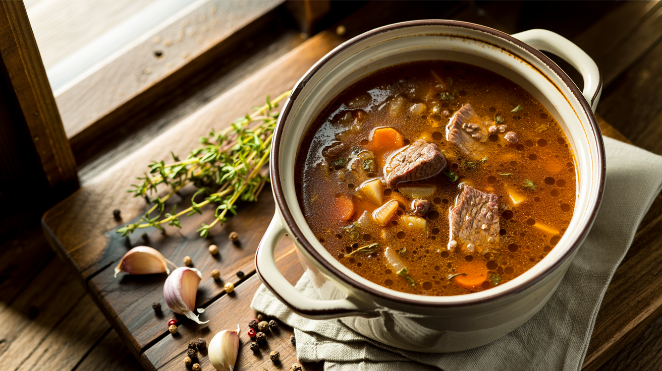 Slow Cooker Vegetable Beef Soup Recipe